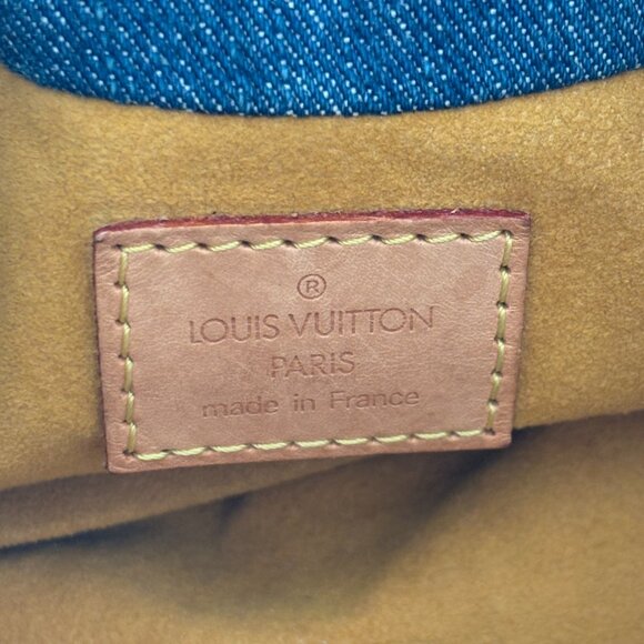 Louis Vuitton Monogram Denim Pleaty Blue Handbag 2005 VI0085 - Picture 7 of 11
